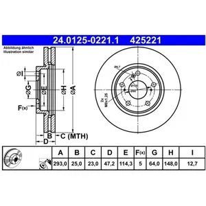 Remschijf 24012502211 ATE pas cher