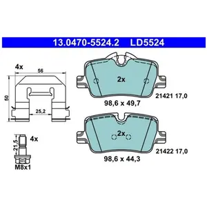 Comparateur de prix : Remblokkenset schijfrem 13047055242 ATE