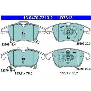 Comparateur de prix : Remblokkenset schijfrem 13047073132 ATE