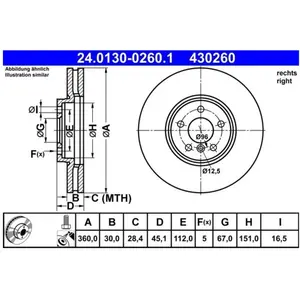 ATE Disques de frein pour MINI: MINI & BMW: Série 1, X1, X2, Série 2 (... pas cher