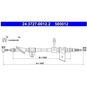 Comparateur de prix : Handremkabel 24372700122 ATE