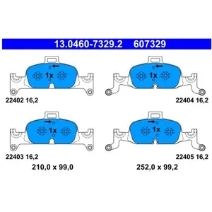 Comparateur de prix : Remblokkenset schijfrem 13046073292 ATE