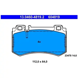 ATE Remblokken set pas cher