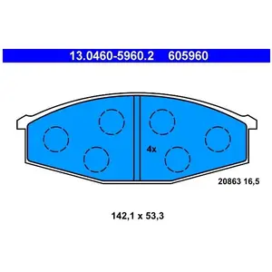 ATE Remblokken set pas cher