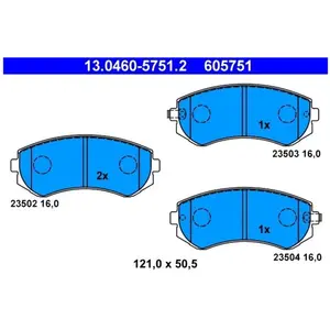 Remblokken set 13046057512 ATE pas cher