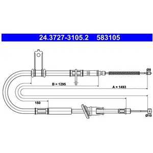 Comparateur de prix : Handremkabel 24372731052 ATE