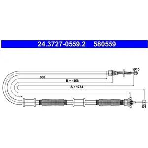 Handremkabel 24372705592 ATE pas cher