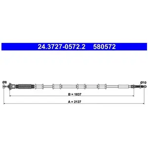 Handremkabel 24372705722 ATE pas cher