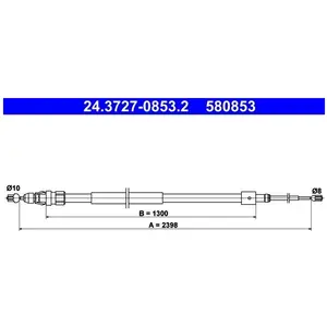 ATE Handremkabel pas cher