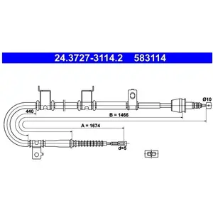 ATE Handremkabel pas cher