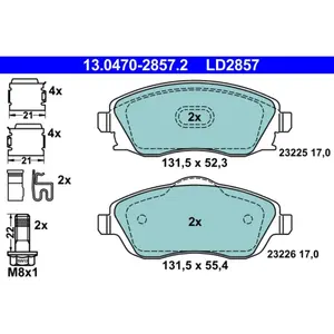 Comparateur de prix : Low dust Keramische remblokken 13047028572 ATE
