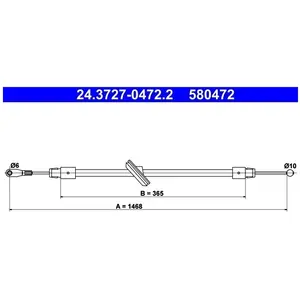 ATE Handremkabel pas cher