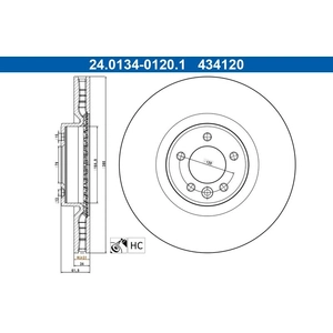 Remschijf 24013401201 ATE pas cher