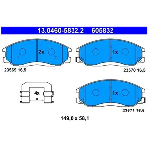 ATE Remblokken set pas cher