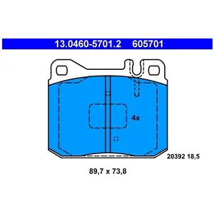 ATE Remblokken set pas cher