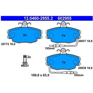 ATE Remblokken set pas cher