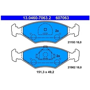 Remblokken set 13046070632 ATE pas cher