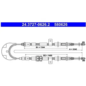 Handremkabel 24372706262 ATE pas cher