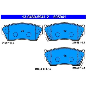 ATE Remblokken set pas cher