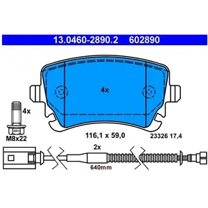 ATE Remblokken set pas cher