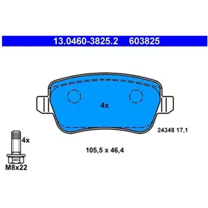 Remblokken set 13046038252 ATE pas cher