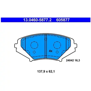 Remblokken set 13046058772 ATE pas cher