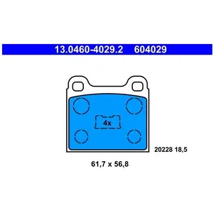 ATE Remblokken set pas cher