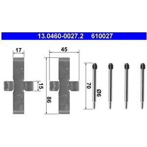 Comparateur de prix : Accessoireset schijfremblok 13046000272 ATE