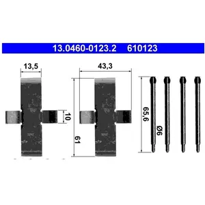 Accessoireset schijfremblok 13046001232 ATE pas cher