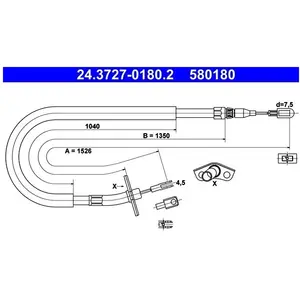ATE Handremkabel pas cher