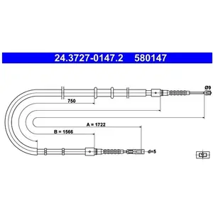 ATE Handremkabel pas cher