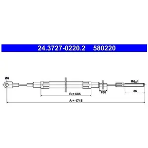 ATE Handremkabel pas cher