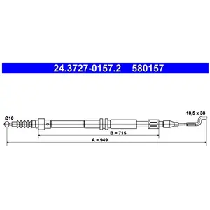 ATE Handremkabel pas cher