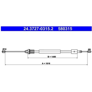 ATE Handremkabel pas cher