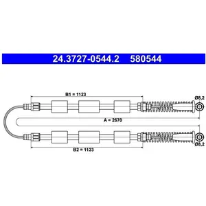 ATE Handremkabel pas cher