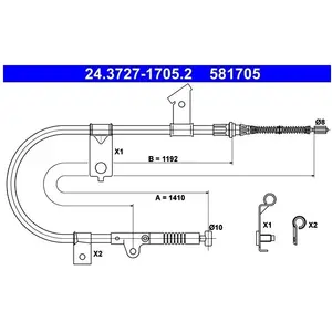 Comparateur de prix : Handremkabel 24372717052 ATE