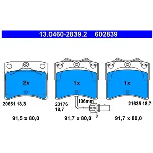 ATE Remblokken set pas cher