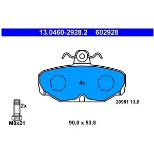 ATE Remblokken set pas cher
