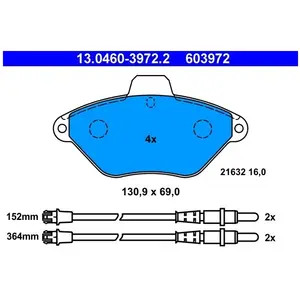 ATE Remblokken set pas cher
