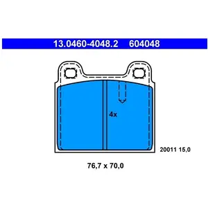 ATE Remblokken set pas cher