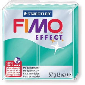 Staedtler Pâte FimoEffect Translucide - vert éternel - 80  pas cher