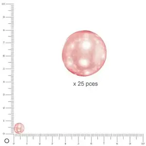 Rayher Perles de cire en verre Renaissance, 8 mm ø, coqui pas cher