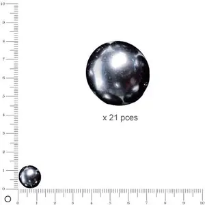 Rayher Perles de cire en verre Renaissance, ø 12 mm, anth pas cher