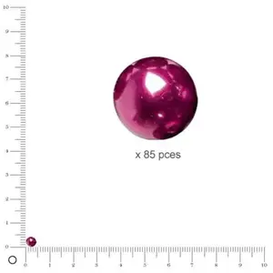 Rayher Perles en verre "Renaissance" , 4 mm ø - Bordeaux pas cher