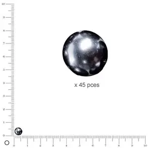 Rayher Perles de cire en verre Renaissance, 6 mm ø, anthr pas cher