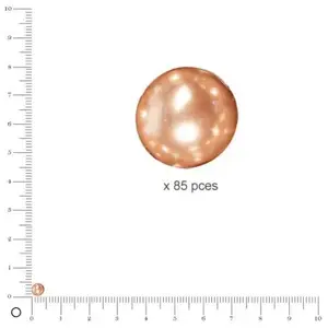 Rayher Perles de cire en verre Renaissance, ø 4 mm, cache pas cher