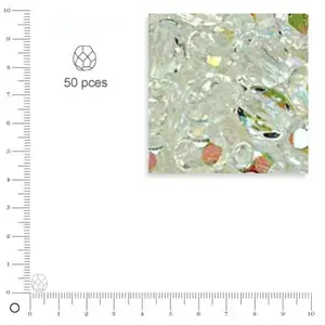 RAYHER 50 Perles Transparentes en Verre Dépolies pas cher