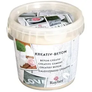 Béton créatif - RAYHER - Sceau 1kg - Gris pas cher