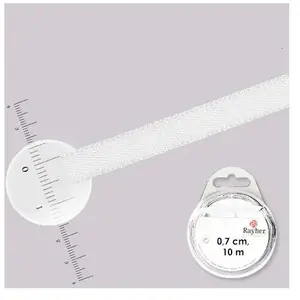 Ruban satin - Blanc - 7 mm - 10 mVendu pargalaxus
