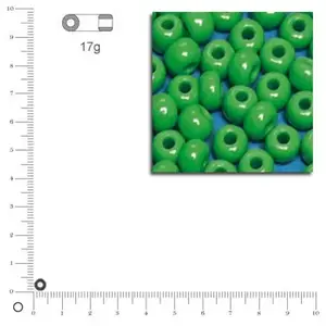 Rayher Indianenkralen groen 4,5 mm 17 gram pas cher